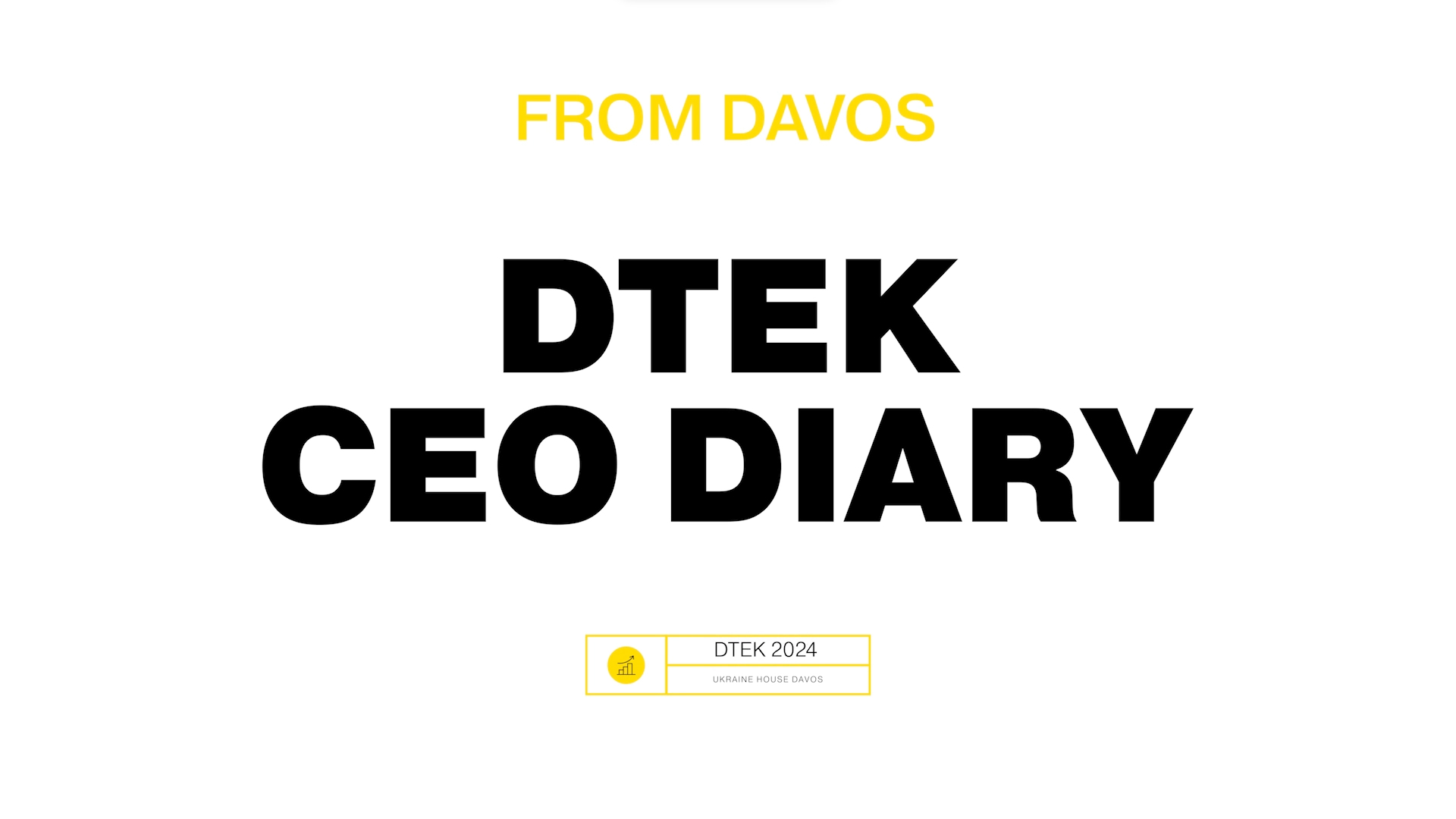 DTEK CEO Diary from #Davos24